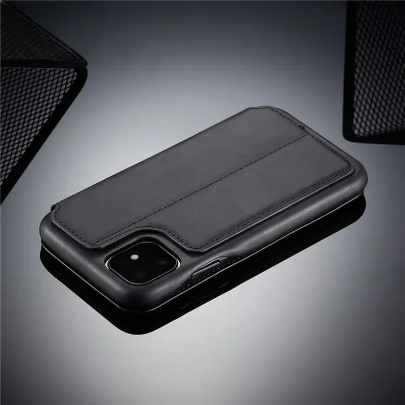 LC.imeeke Magnetic Flip Leather Phone Case For iPhone 13 12 11 14