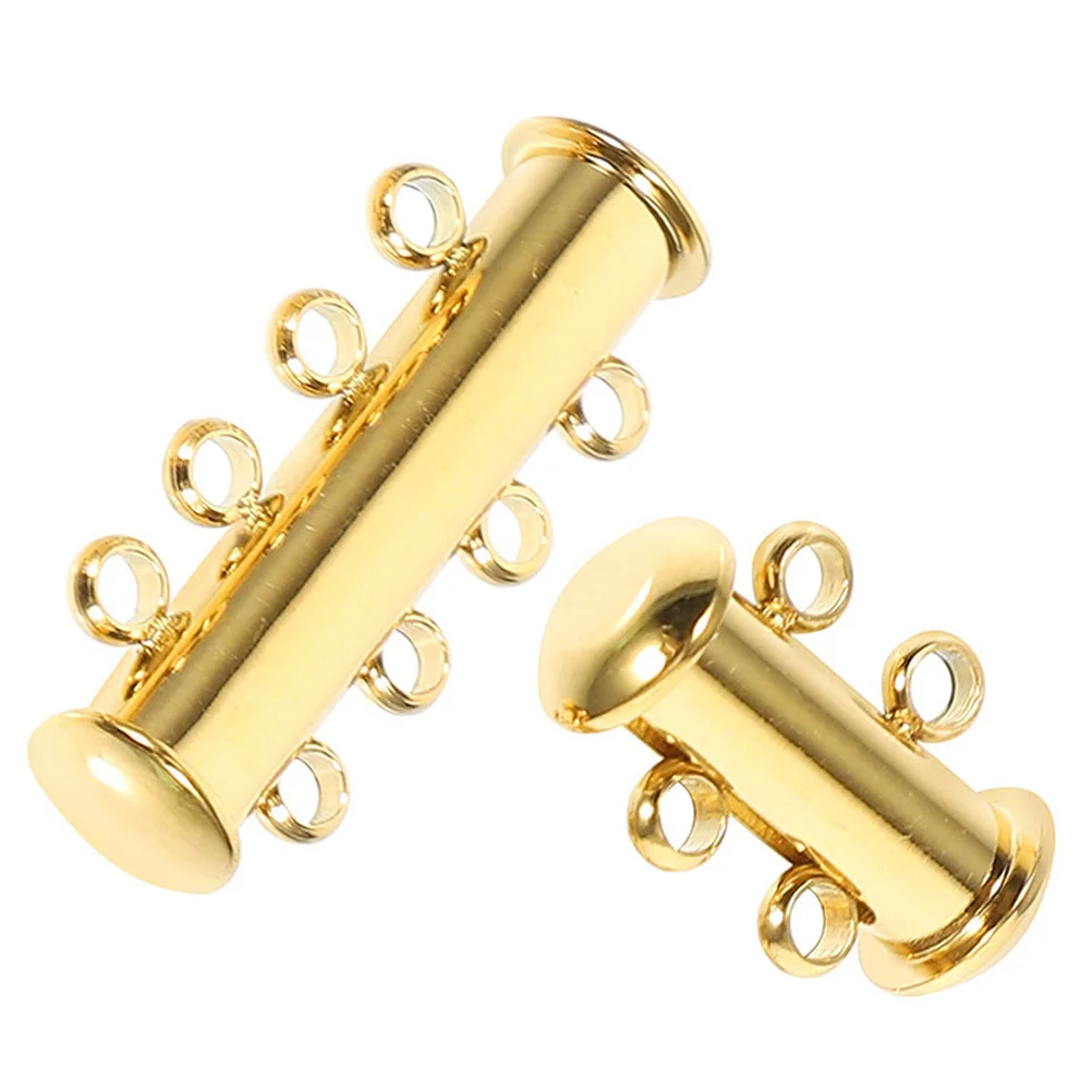 

Layer Necklace Clasp Bracelets Pearls Connecting One Piece Stainless Steel Necklaces