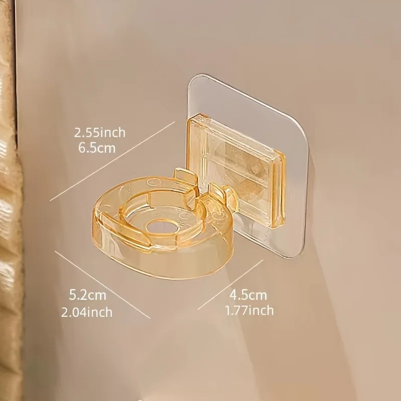 No Drill Wall Mount Watch and Jewelry Storage Rack, Clear Plastic, Double Compartmentary Charging Stand, For Apple Watch 6