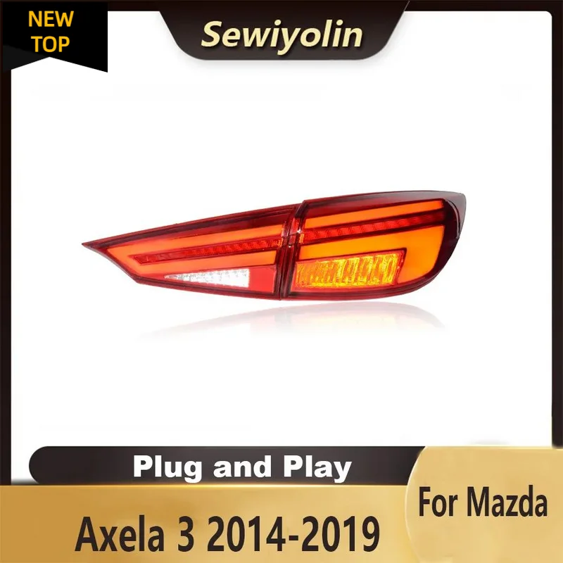 

Car Accessories Animation LED Trailer For Mazda 3 Axela 2014-2019 Lights Tail Lamp Rear DRL Signal Automotive Plug And Play