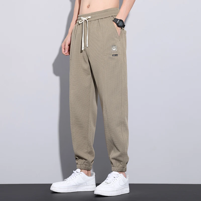 casual pants for men's loose versatile breathable elastic leggings