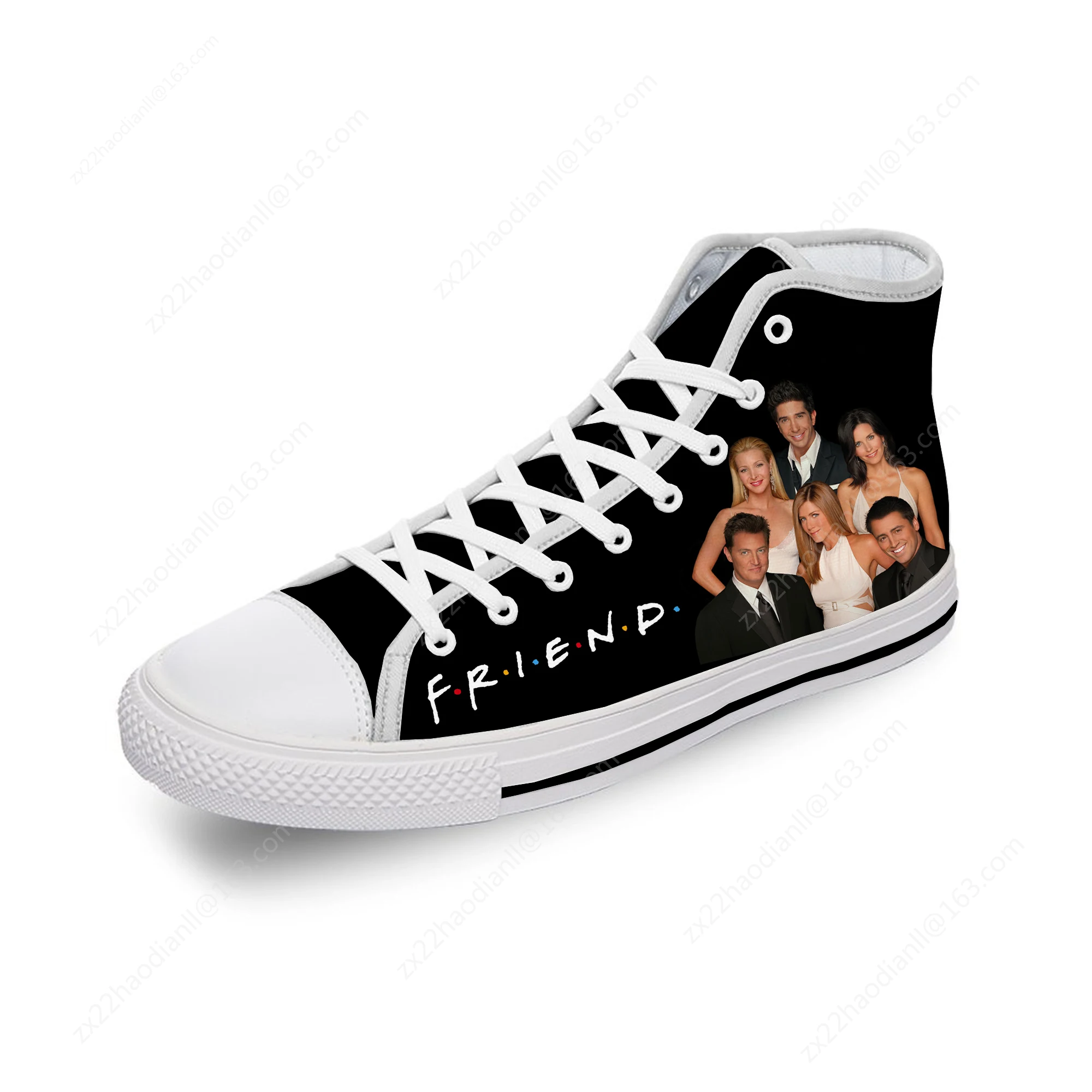 Friends 3D Print High Top Sneakers Mens Womens Teenager Tv Show Casual Shoes Canvas Running Shoes Breathable Lightweight shoe 2