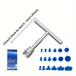 Premium Car Dent Repair Puller Kit with T - Handle and 18 Glue Tabs (T - 18PCS)