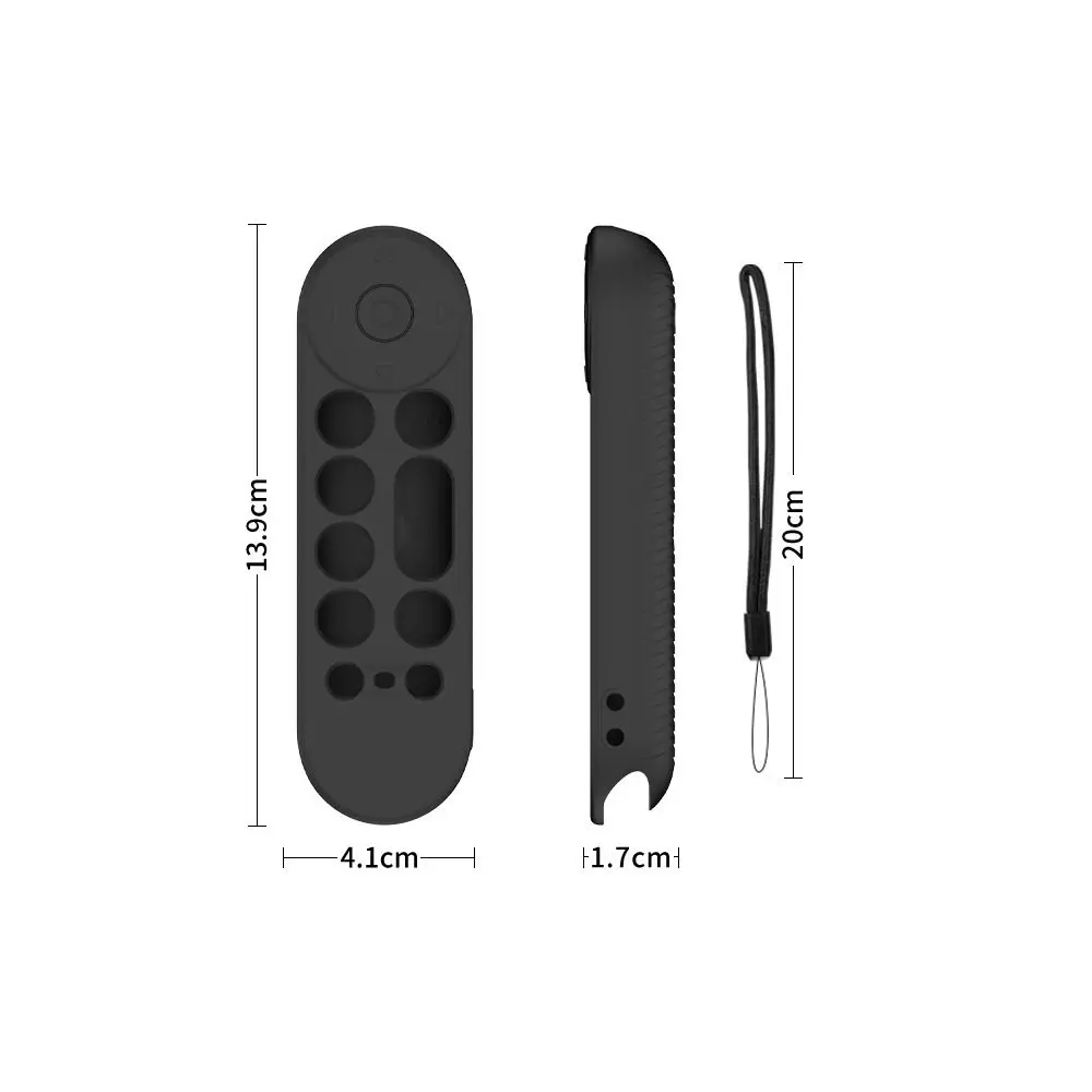 Silicone Remote Controller Cover Anti-scratch Remote Protective Case for Google TV Streamer 4K Voice Control,silicone remote case,silicone remote cover,silicone remote sleeve,remote controller cover,silicone case protector