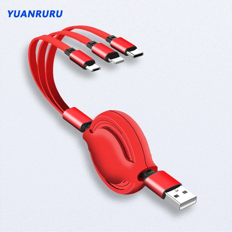 

Зарядный кабель 3 в 1, кабель для Android, iphone Type-c