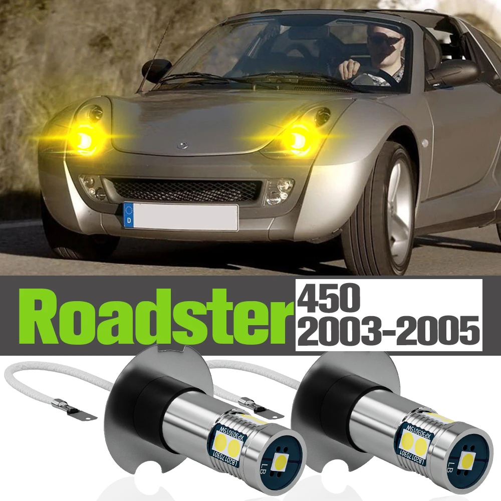 

2x LED Fog Light Accessories Lamp For Smart Roadster 452 2003 2004 2005