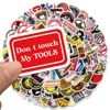 98PCS Funny Hard Hat Brand Sign Cool Sticker Construction Workers Helmet Motorcycle Car Tools Laptop Bicycle Gift Stickers 3