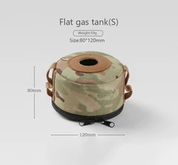 Camouflage Portable Outdoor Camping Gas Tank Protective Sleeve (Gas tank Sleeve S)