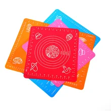 

26*29cm Silicone Baking Mat with Scale Kitchen Kneading Mat Silicone Forms Fondant Molds Cake Decor Tools Cookie Cutter Mat.8z