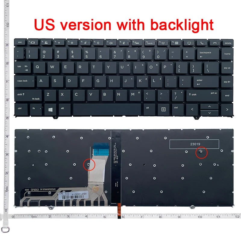 New For HP EliteBook 1050 G1 ZBook Studio G5 X360 HSN-Q11C Laptop Keyboard US Black With Backlit Without Frame