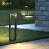 LED 12W Outdoor Landscape Path Lights Black IP65 Waterproof Lawn Post Light Fixture for Lawn Patio Courtyard Driveway Decoration 1
