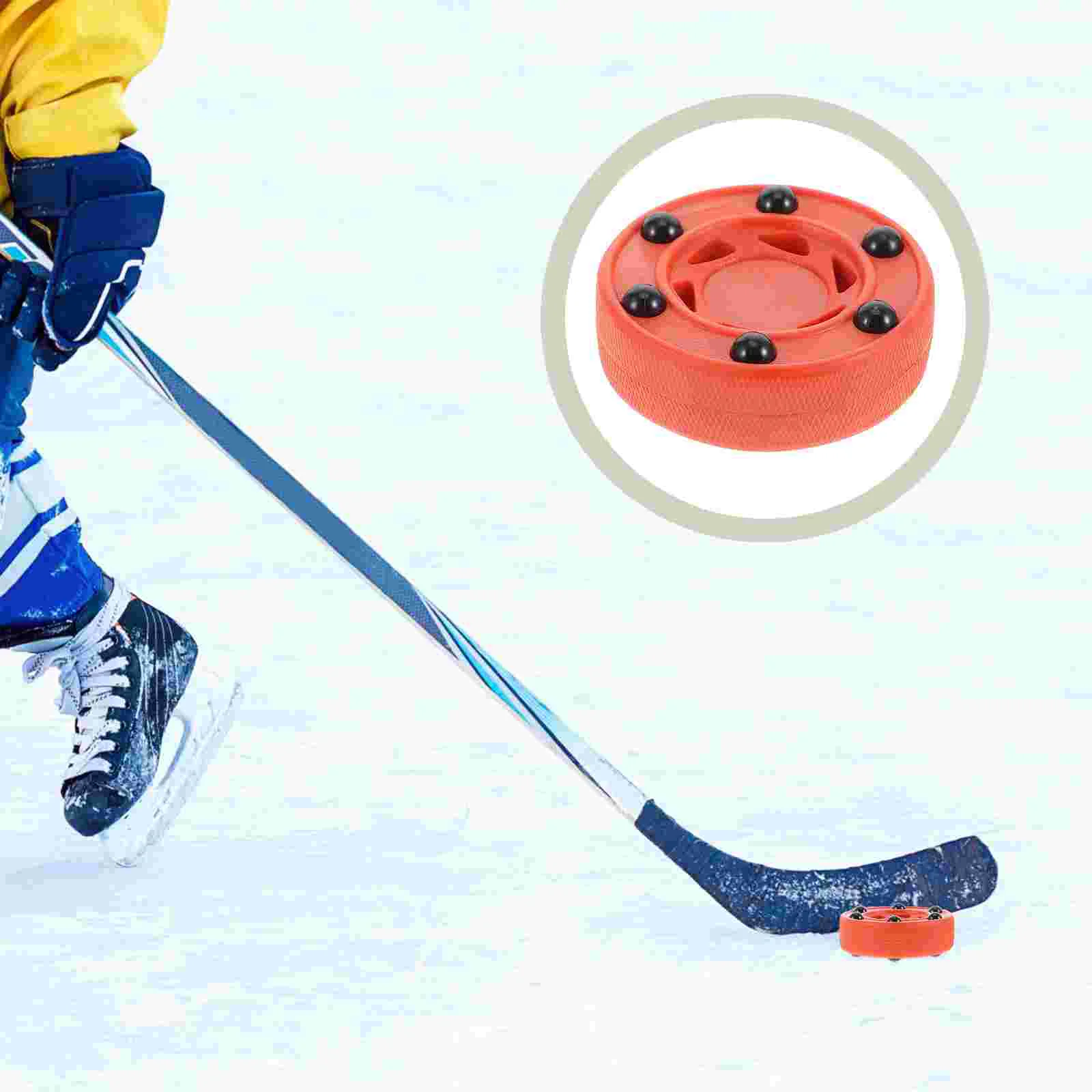 

Ice Stickhandling Puck Hockey Balls Outdoor Roller Flooring Practice Passing Wheeled Sports Street