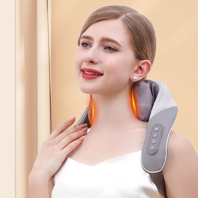 5D Mini Smart Neck Massager with Heat Wireless Deep Tissue