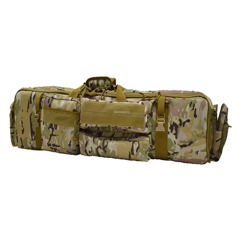 M249 Tactical Gun Bag Large Capacity Hunting Shooting Gun Case Protective Foam Pad Airsoft Double Rifles Carry Shoulder Bag 2
