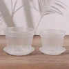 Orchid Pots With Plastic Tray Nursery Planter Planting Clear Holes Hydroponic Cup Container Plants Gardening Supplies 3