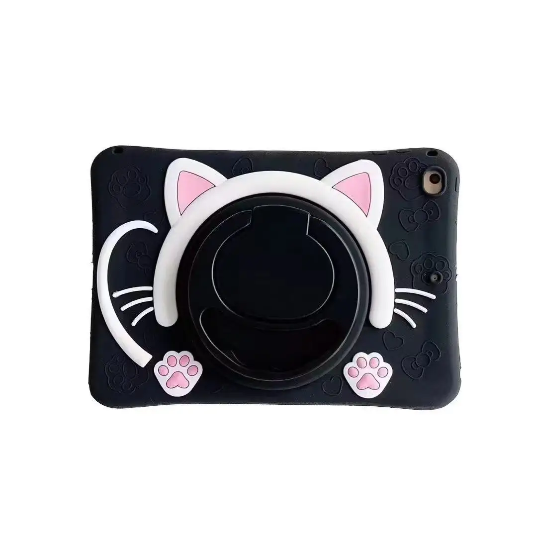 Cartoon Silicone Kids Stand Tablet Case
