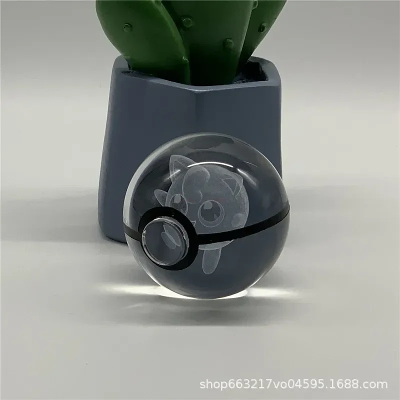 ポケモン 3D クリスタルボールおもちゃアニメピカチュウヒトカゲ