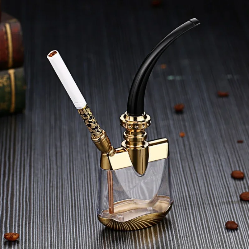 Water Hookah Full HD-808 Water Pipe Arab Cooking Pot Tobacco Pipe Pot Cigarette Holder Filter Accessories