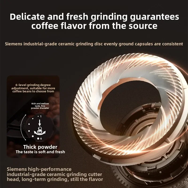 Siemens Automatic Coffee Machine Milk Coffee Grinding Integrated Home Office Italian Import  Cafetera Expreso 2