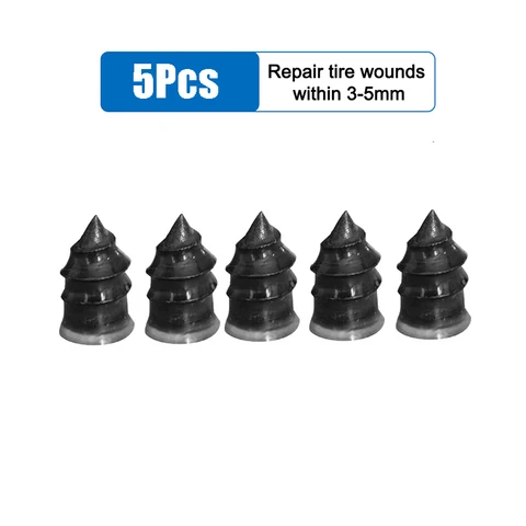 Vacuum Tyre Repair Set Nail Kit Wheels Motorcycle Scooter Rubber Tubeless Tire Repair Tool Glue Free Repair Tire Rubber Nail