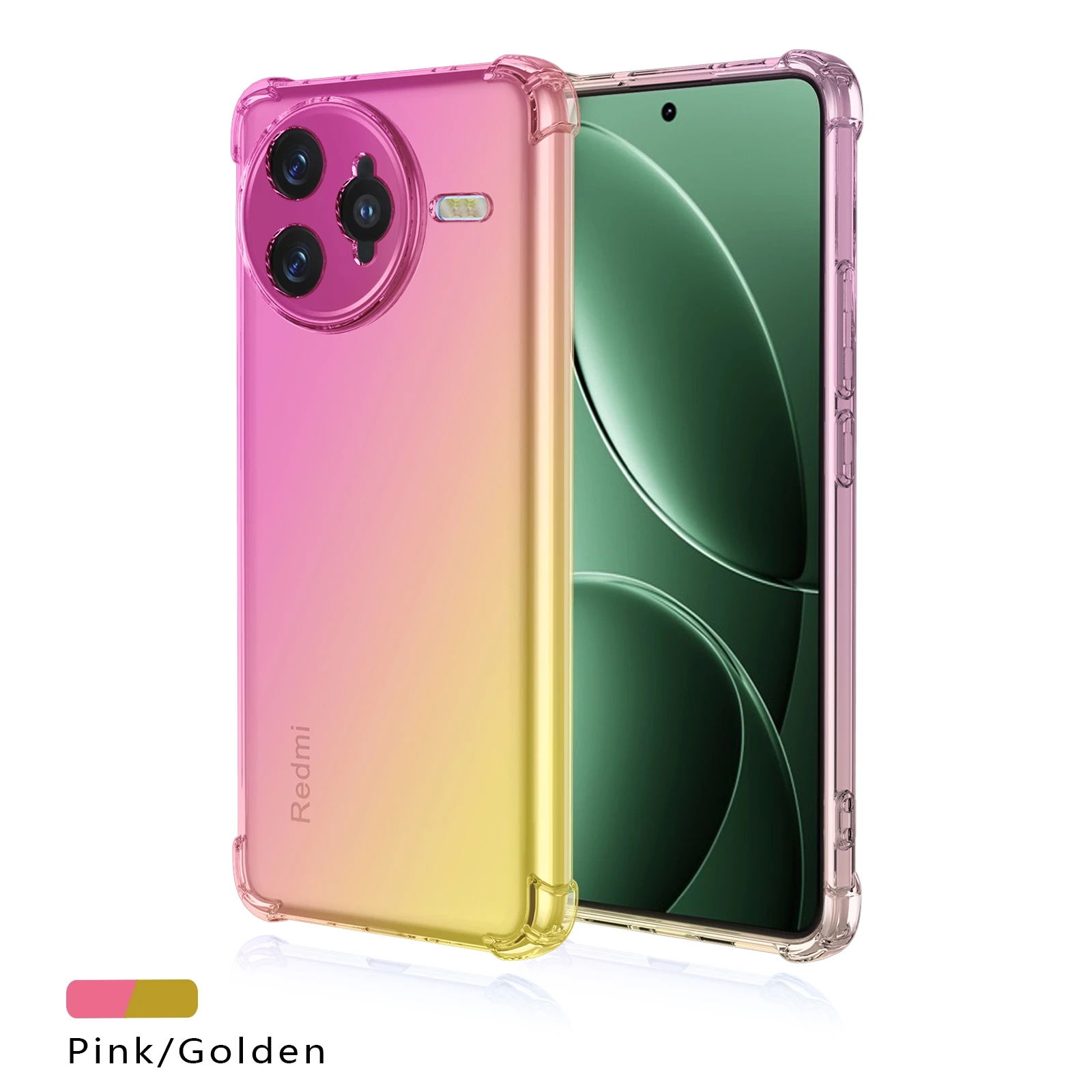 Gradient Airbag TPU Shockproof Protective Case Cover
