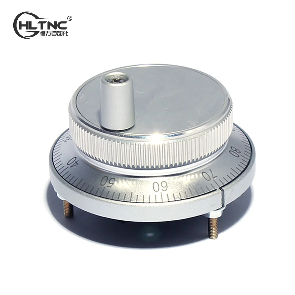 HLTNC Manual Pulse Generator 60mm 80mm Hand Wheel 100PPR 5V 24V Pulser 4Pin 6Pin Rotary Encoder For CNC Engraver Lathe Cnc Handwheel