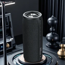 Compact Wireless Bluetooth Speaker with 20W Power, 10 - Hour Playtime, and 1800mAh Battery - Perfect - Speaker (ZEALOT S51)