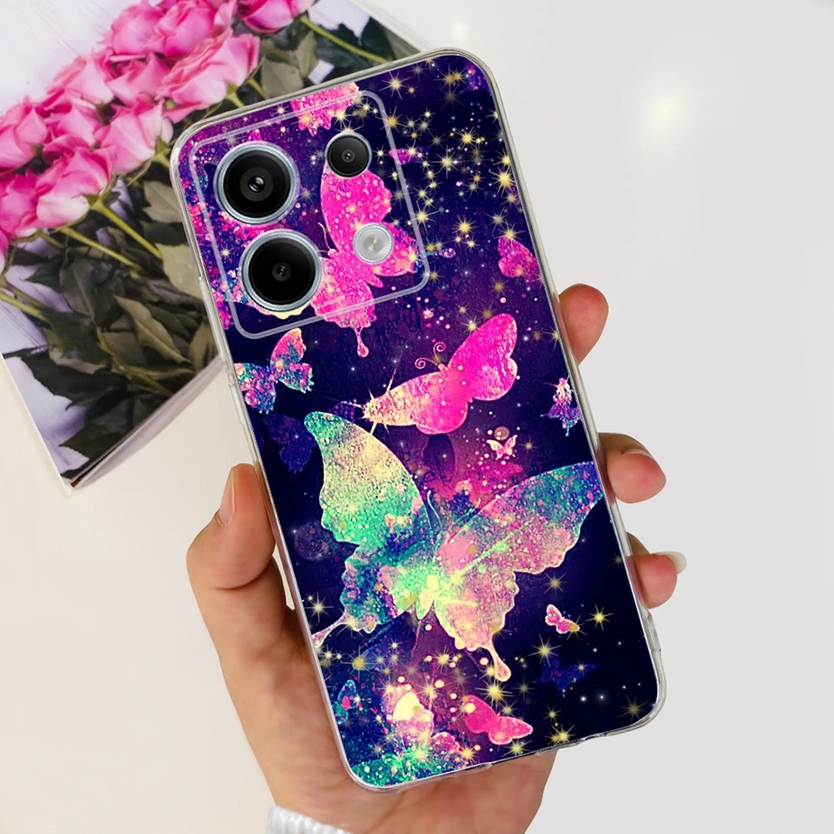 New Fashion Painted Clear Silicone Soft TPU Phone Case for Xiaomi Poco X6 Pro 5G