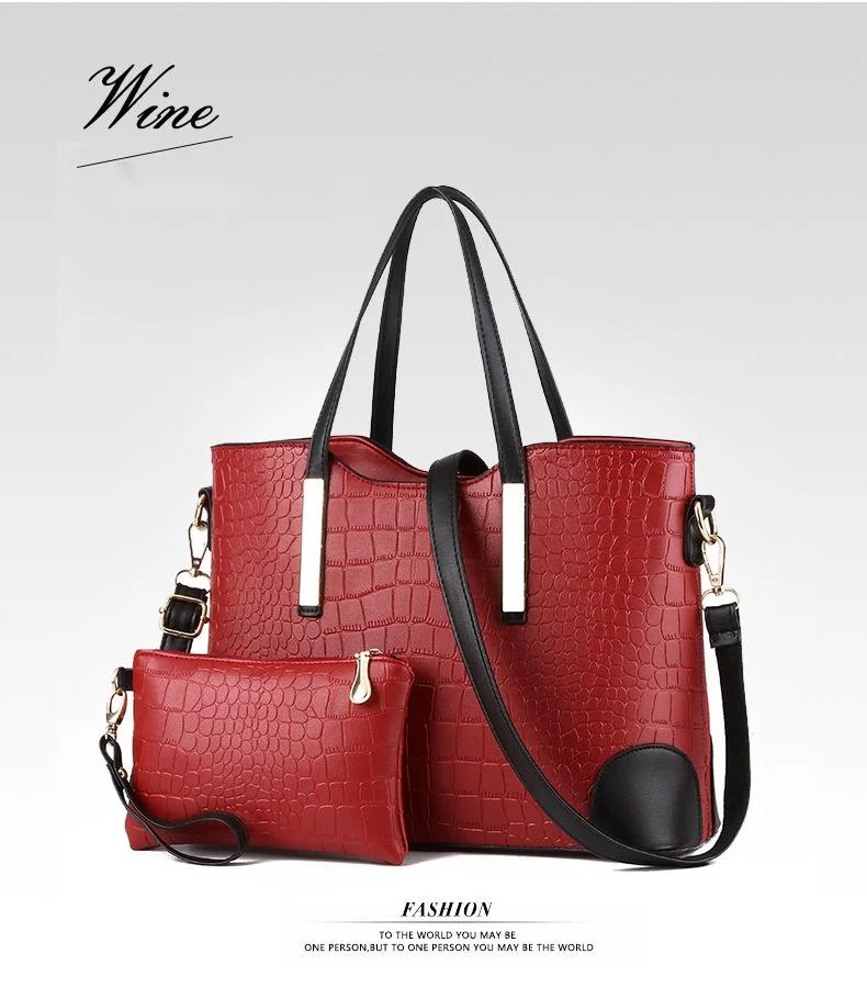 2023 Neue heiß verkaufte Mutter-Kind-Tasche, zweiteiliges Steinmuster, modische, trendige Umhängetasche mit großer Kapazität für Damen mit einer Schulter_voghion.com