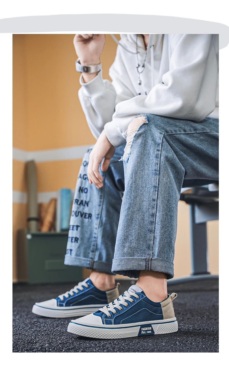 Men's Casual Canvas Shoes Detail 3
