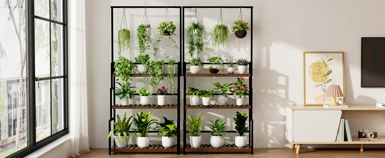 plant stand with grow light