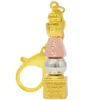 Feng Shui White Umbrella Goddess Pagoda Peace ＆ Luck Amulet Keychain Protect Traditional Keyring 1