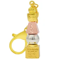 Feng Shui White Umbrella Goddess Pagoda Peace ＆ Luck Amulet Keychain Protect Traditional Keyring 1