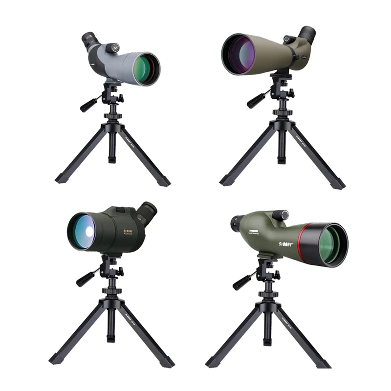 Binocular & Shooting Tripod With Fluid Head - 18-62 Inch Adjustable, V Yoke & Adapter, For Hunting, Spotting Scopes, Cameras