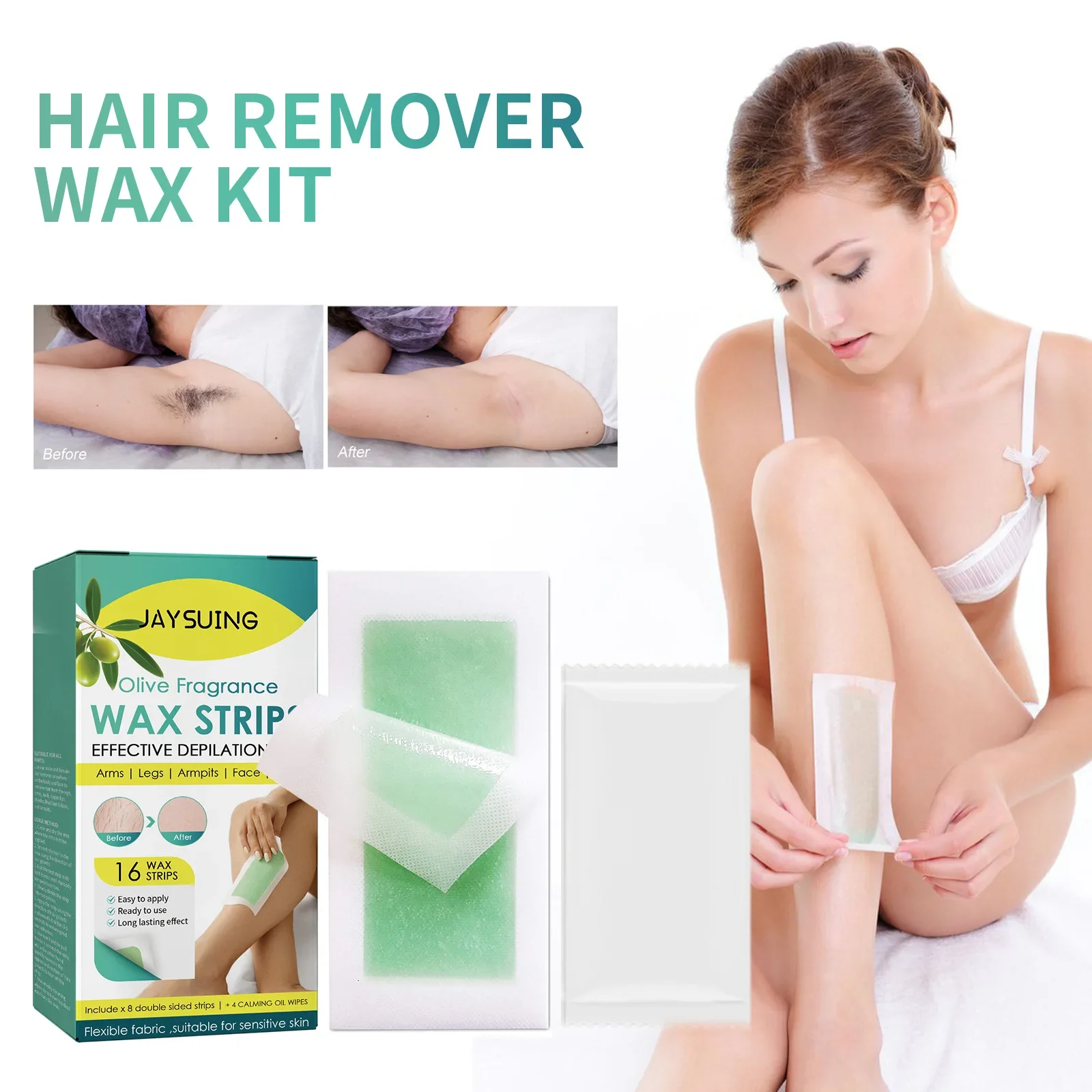 Hair Removal Wax Strips Professional Mild Nonwoven Body Depilation For Face Legs Bikini Underarm Arm Summer Epilator Beauty Tool