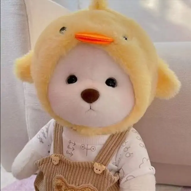 thumbnail image 1 of Nuevo oso de peluche de 30 cm hecho a mano de alta calidad, súper suave, divertido, que se puede transformar y usar ropa, muñeco creativo para niños, regalos de cumpleaños, 1 of 5