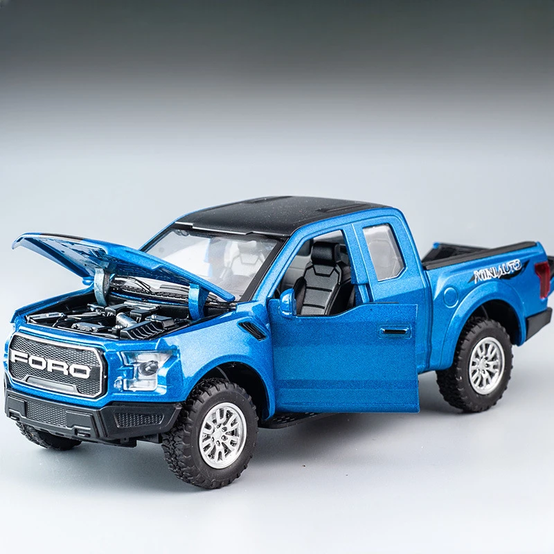 Ford F-150 1/32スケール 1:32 Scale Alloy Model Car Raptor F150 Pickup Diecast Metal
