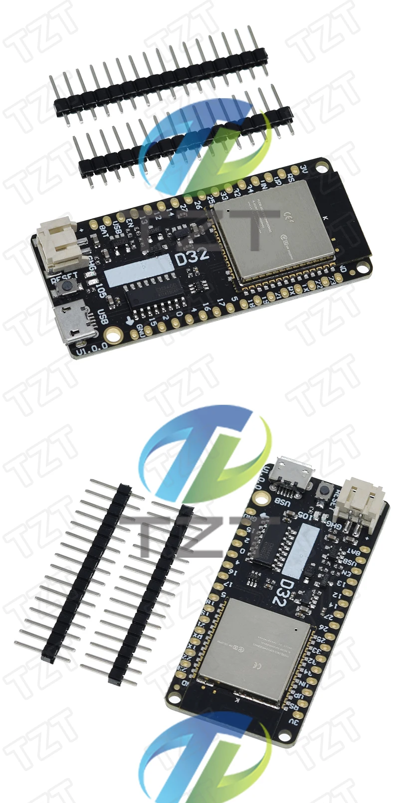 1/2/5PCS TZT ESP32 Wifi+Bluetooth Board basierend auf ESP-32 ESP-32 4MB FLASH für Arduino kompatibel LOLIN D32 V1.0.0 – Detail 5