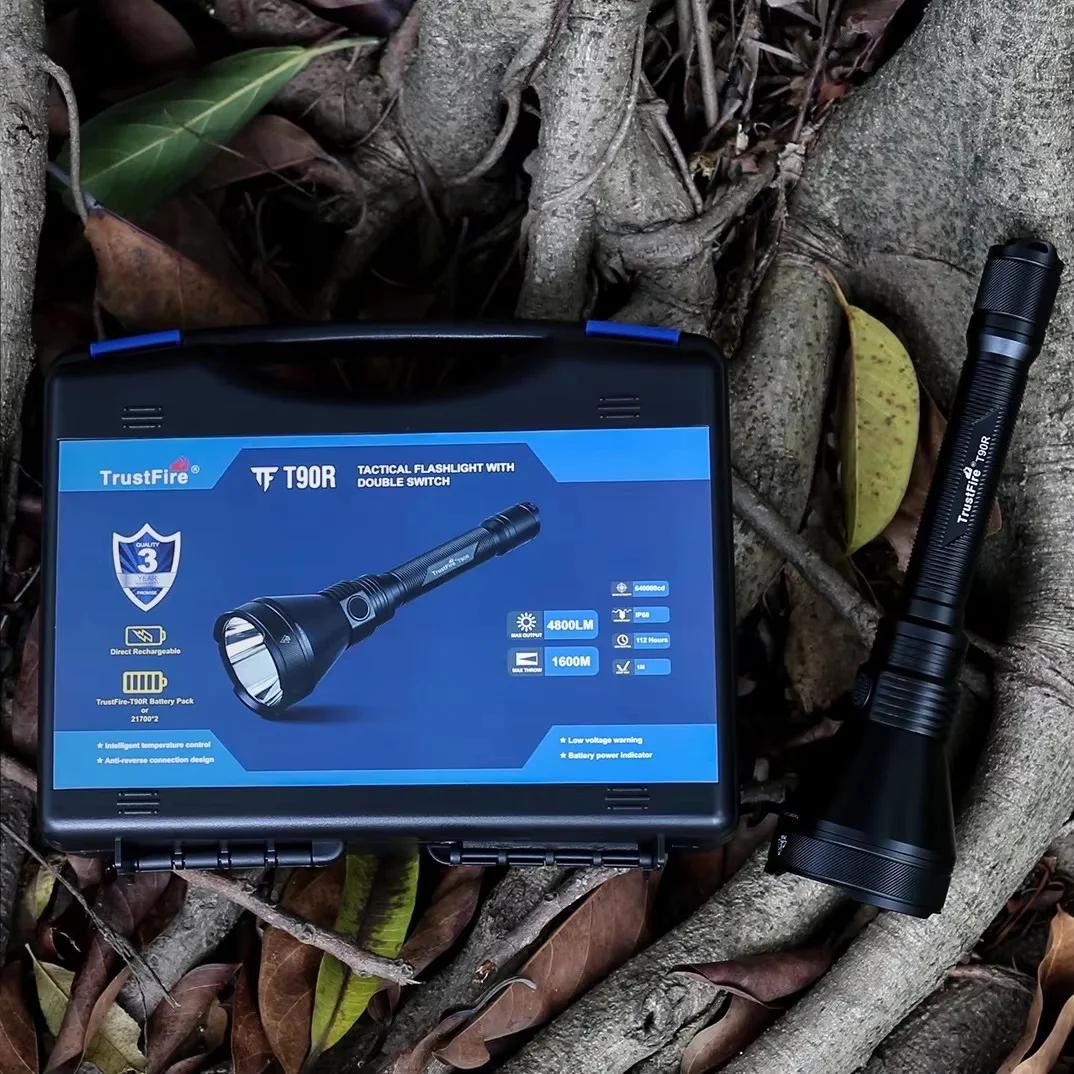 Rechargeable LED Flashlight for Hunting and Camping