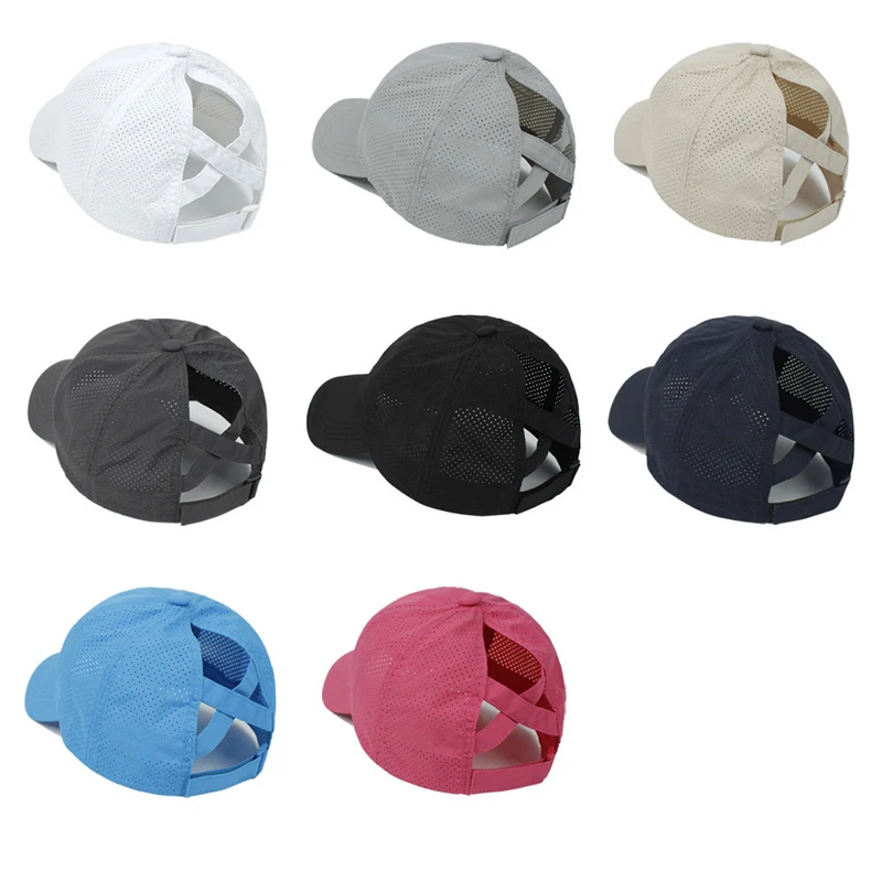 Quick-dry Women Baseball Cap Summer Sports Teenager Girls Ponytail Hat Fashion Woman Sun Hats for Outdoor Travel 6