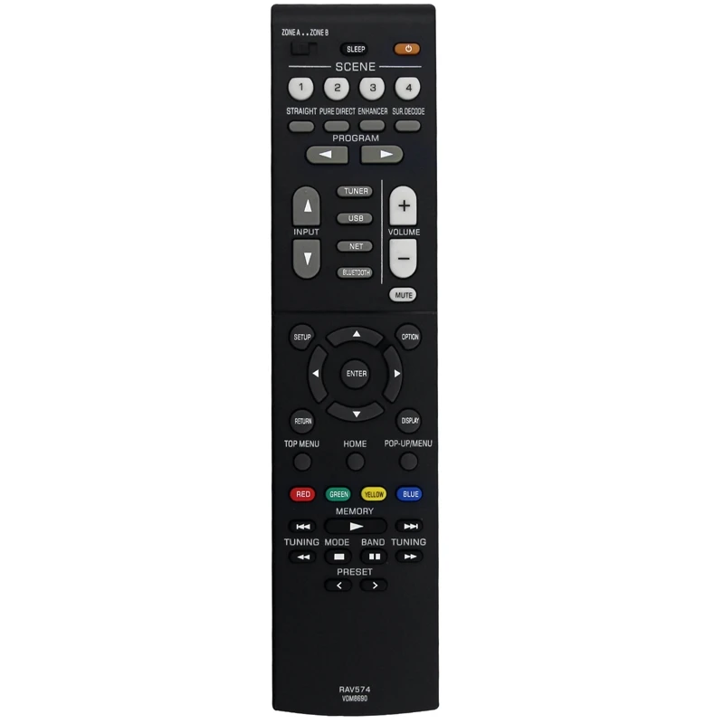 

Replace RAV574 VDM8690 Remote Control For Yamaha Musiccast Stereo AV Receiver RX-V4A RX-V4ABL Durable Easy Install Easy To Use