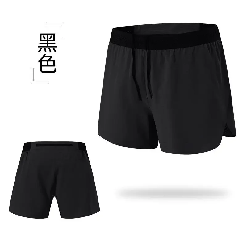 Men Double Deck Training Short Pant 2 in 1 Loose Fitness Gym Sports Shorts Beach Clothing Jogging Marathon Racing Running Shorts running shorts