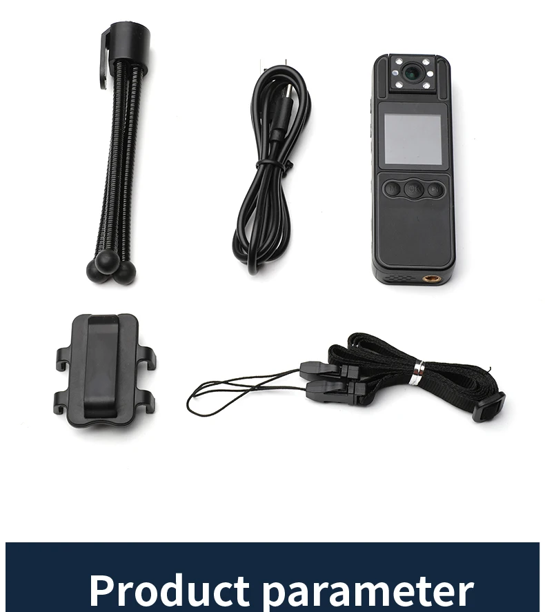 מצלמה עם אודיו וידאו הקלטה 180 ° עדשה מסתובבת, hd 1080p, 6 שעות סוללה