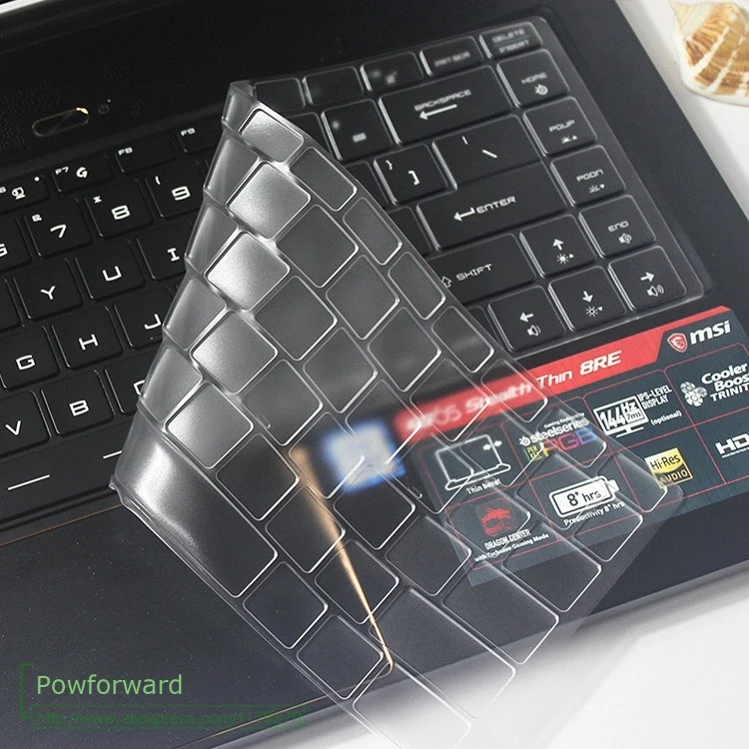 Tpu 15.6 Pollici Gaming Laptop Tastiera Tastiera Cover In Pelle Per 15.6 "Msi Gs65 Gf63 P65 Ps42 Ps63 8Rd 8Re 8Rb 8Rcx 8Re-014Cn