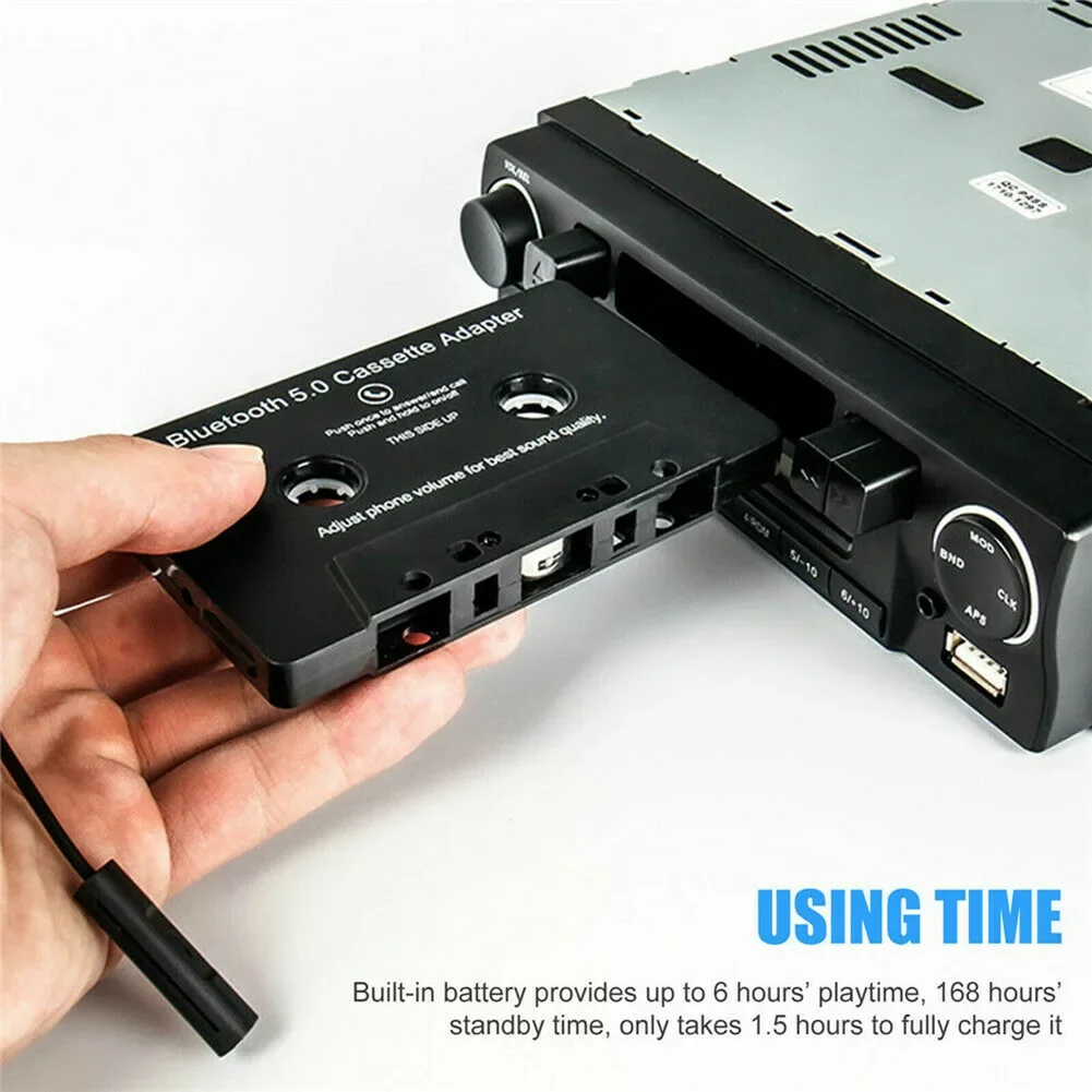 Bluetooth Audio Adapter Bluetooth MP3 Receiver Car MP3 Player Bluetooth Music Player Bluetooth 5.0 Car Audio Stereo Cassette Vehicle Bluetooth Tape Converter Cassette Player for Iphone