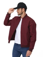 Men's Lightweight Windbreaker Jacket Causal Fashion Stylish BaseBall Coat with Side Inner Pocket for Work Golf Fishing 6