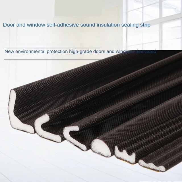 6M Multi-Type Self Adhesive Soundproof Foam Door Window Sealing Strips  weather stripping Seal Gap Filler Tapes Seal Strip