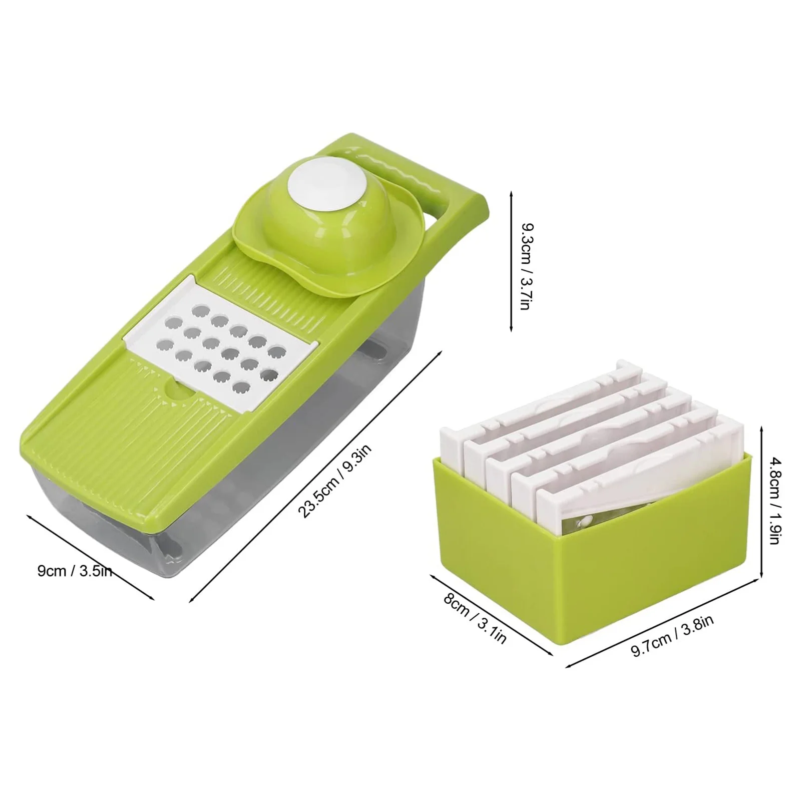 Multi-Functional Vegetable Cutter Fruits Potato Slicer Carrot Shredder With Blades Manual Drain Basket Slicers Kitchen Gadget