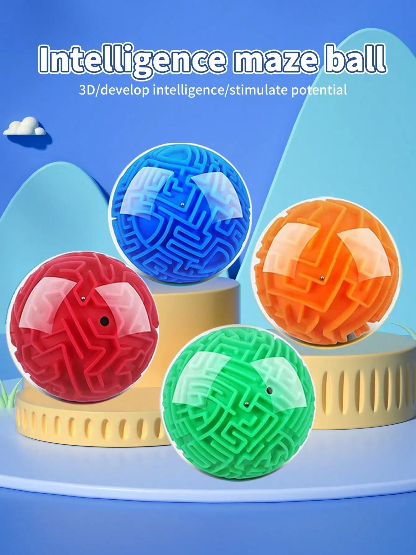 Puzzle walk bead maze ball toys 1 PC exercise thinking and reaction ability interaction game for teenagers boys and girls gift