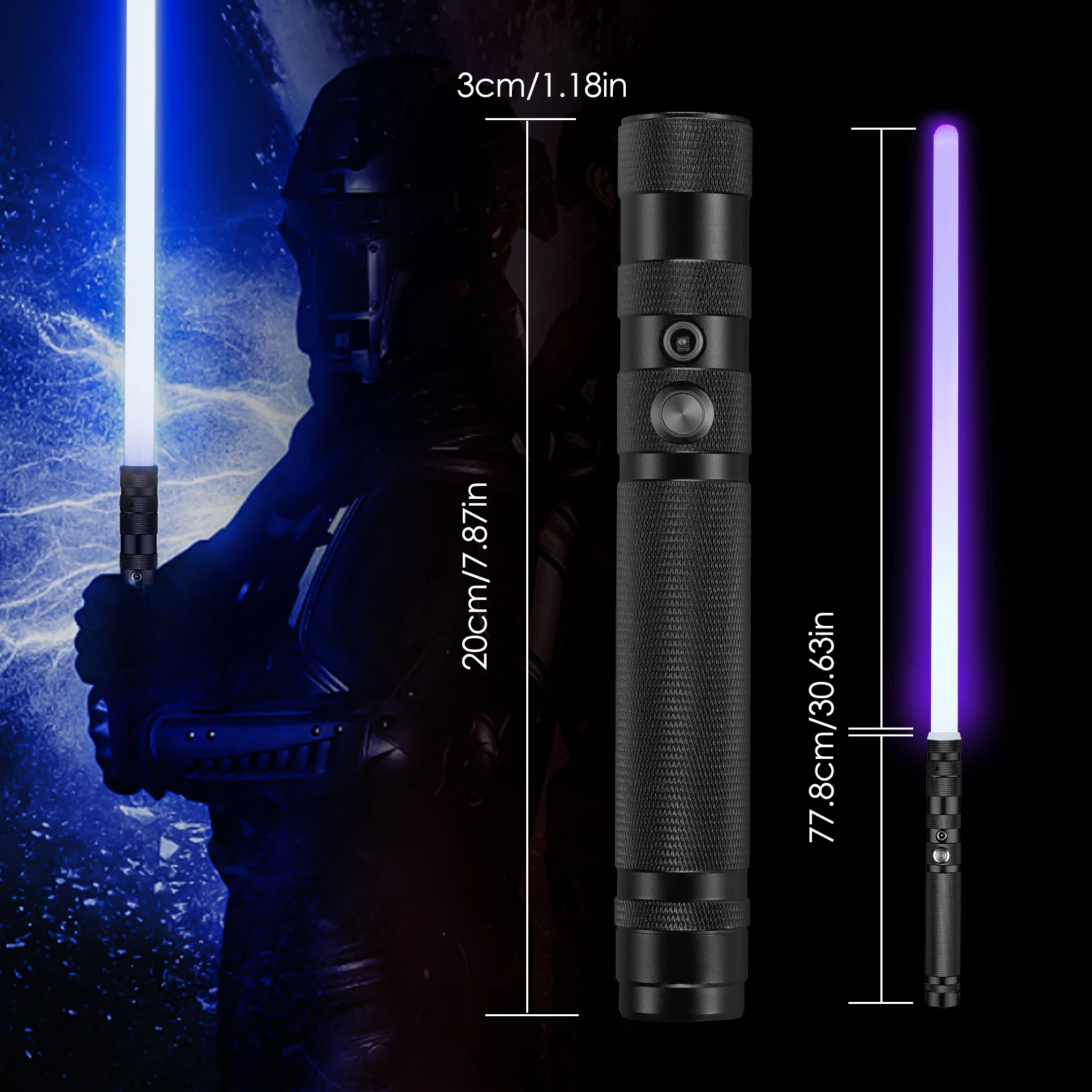 WANARICO RGB 7 Colors Variable Metal Lightsaber With Hitting Sound Effect FX Duel Lightsaber Metel Handle LED USB Charging 6 WANARICO RGB 7 Colors Variable Metal Lightsaber With Hitting Sound Effect FX Duel Lightsaber Metel Handle LED USB Charging 6